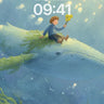 Whispering Depths Wallpaper with Floating Light wallpaper for iPhone, iPad & Mac