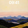 Golden Field Wallpaper with Mountain Hush wallpaper for iPhone, iPad & Mac
