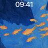 Serenity Flow Wallpaper with Golden Fish Trails wallpaper for iPhone, iPad & Mac