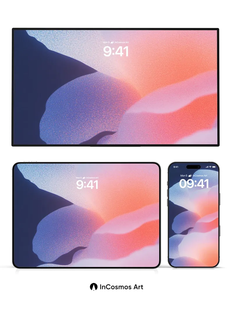 Luminous Petal Wallpaper with Soft Gradient Hues