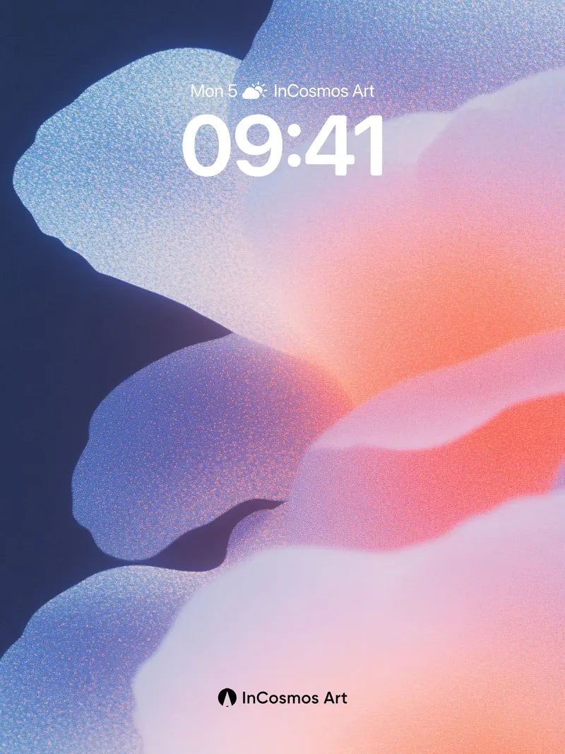 Luminous Petal Wallpaper with Soft Gradient Hues