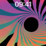 Surreal Vortex Wallpaper with Cosmic Stripes wallpaper for iPhone, iPad & Mac