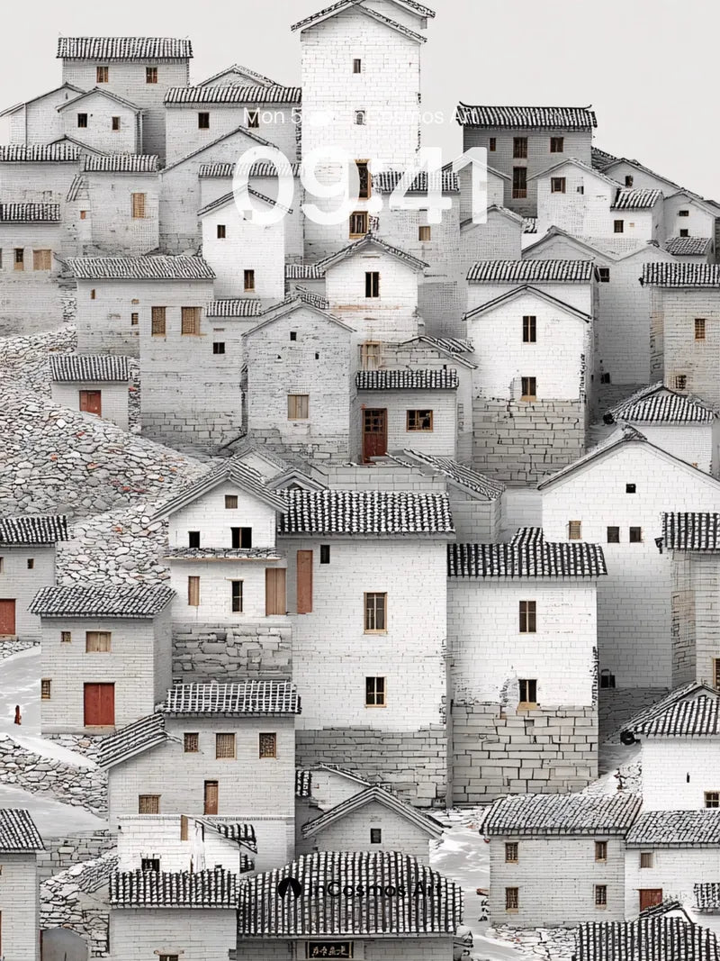 Stone Hush Wallpaper with Whispering Roofs