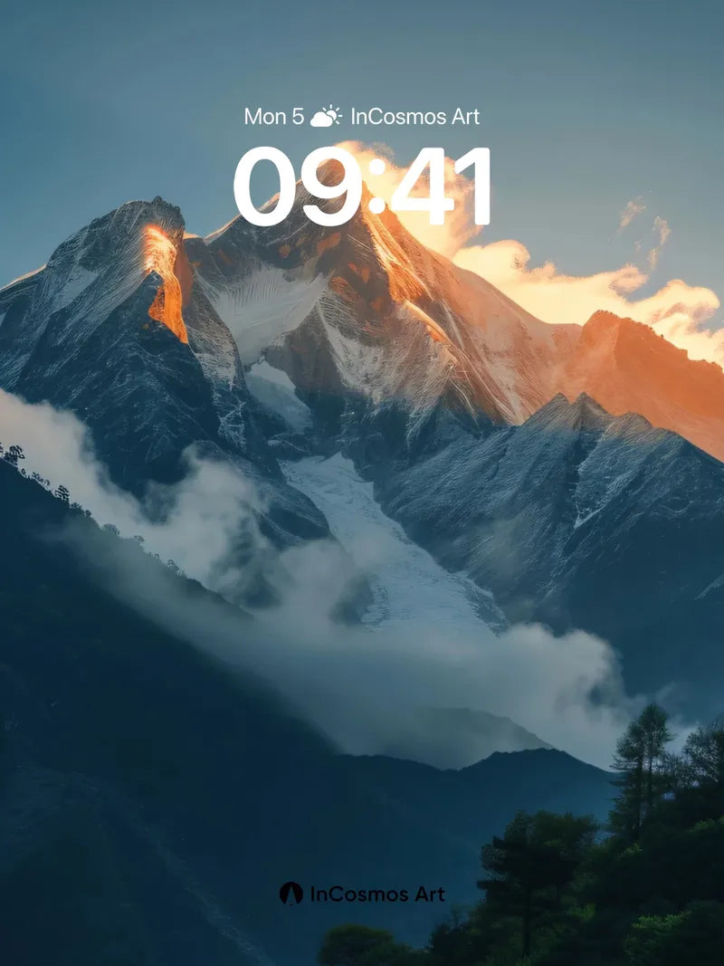 Golden Crown Wallpaper with Cloud Veils