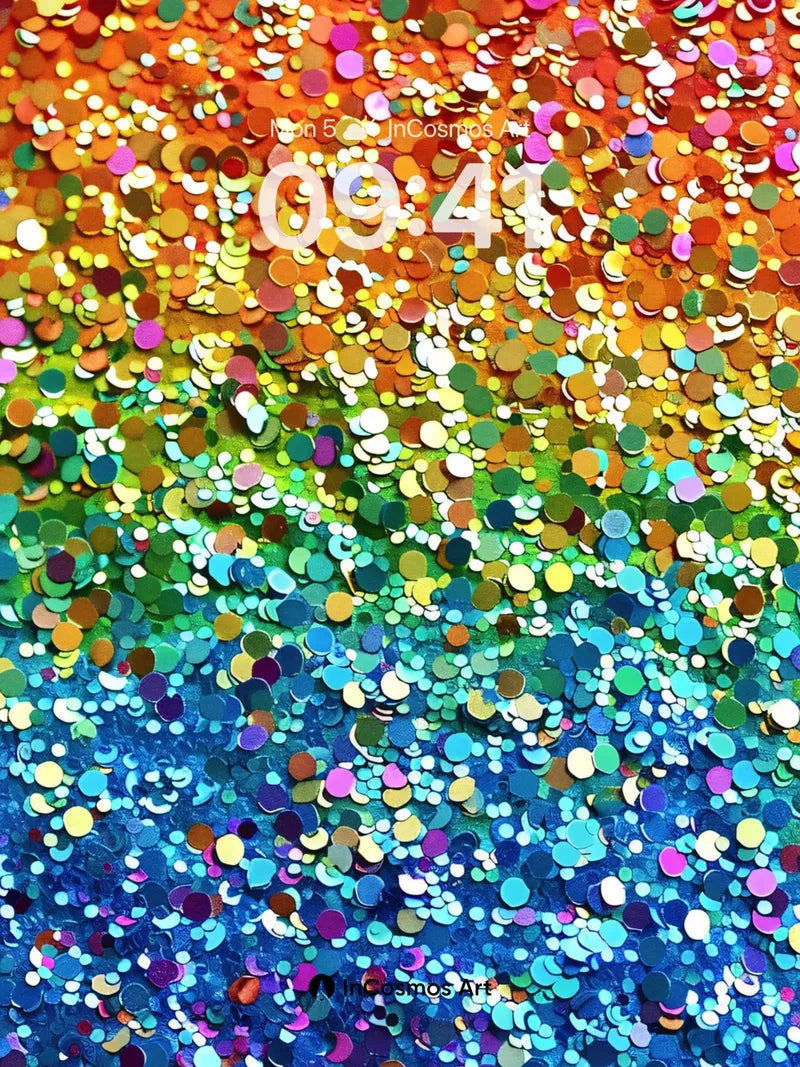 Rainbow Sparkle Wallpaper with Shimmering Depth wallpaper for iPhone, iPad & Mac