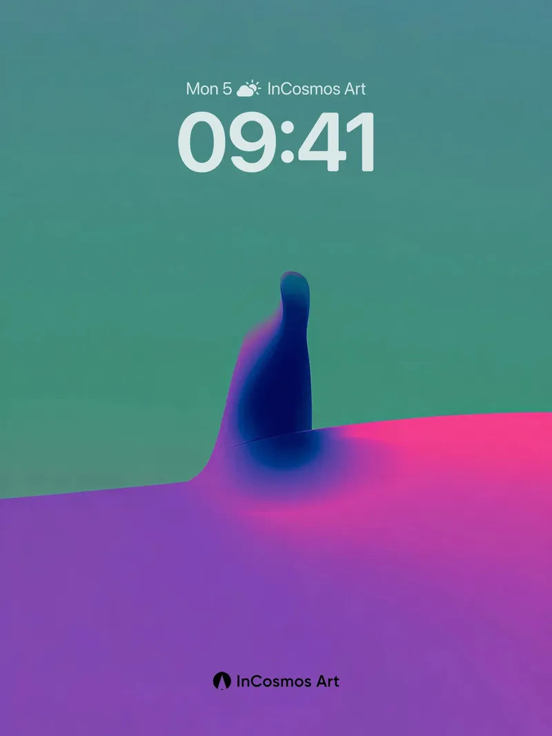 Surreal Spike Wallpaper with Gradient Horizon