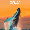 Golden Breath Wallpaper with Whale's Leap wallpaper for iPhone, iPad & Mac