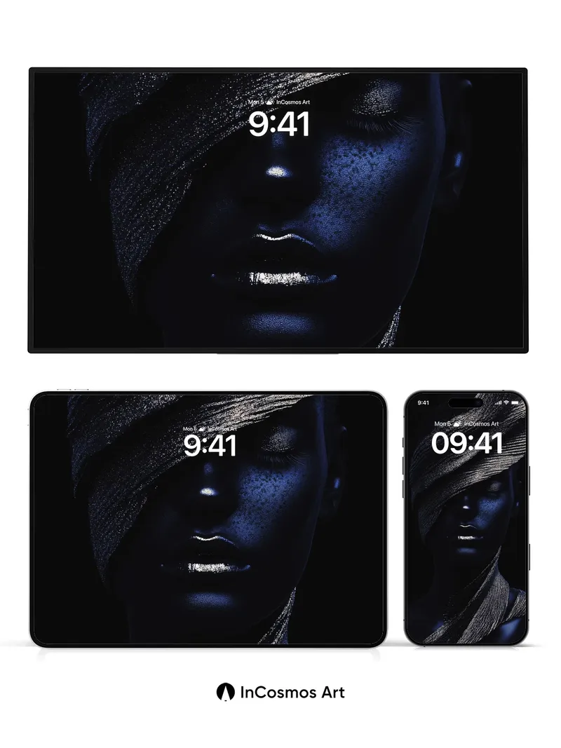 Shadow Weave Wallpaper with Metallic Veil