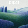 Mist-Spun Hills Wallpaper with Dotted Veil wallpaper for iPhone, iPad & Mac