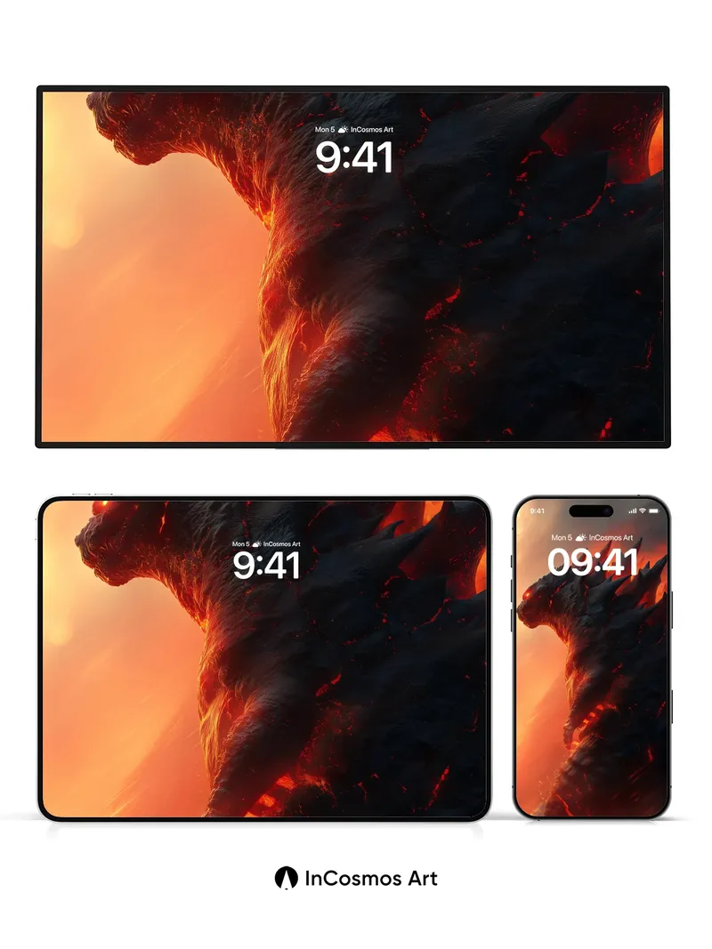 Apocalyptic Ember Wallpaper with Volcanic Spines