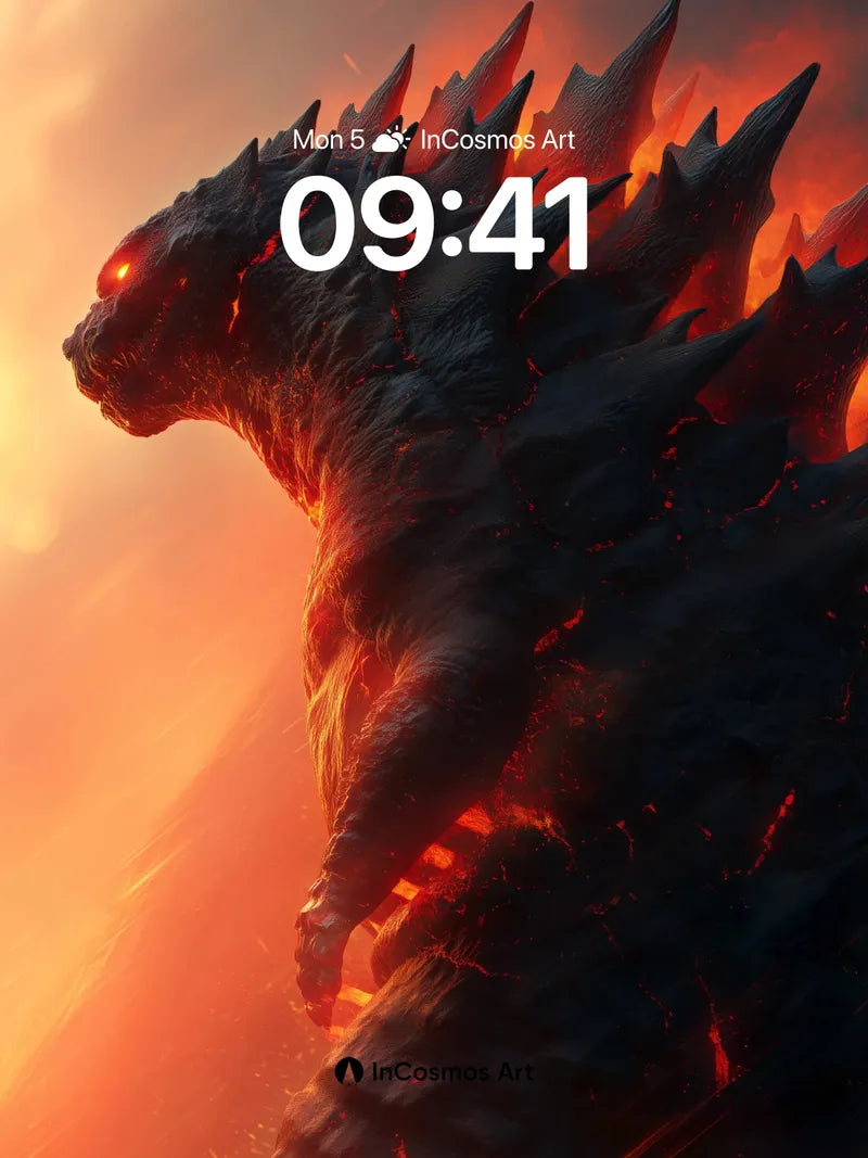 Apocalyptic Ember Wallpaper with Volcanic Spines