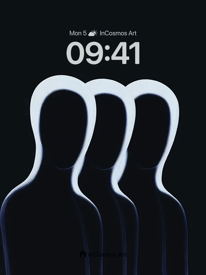 Silent Echo Wallpaper with Neon Veils