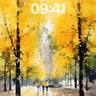Golden Hush Wallpaper with Falling Light wallpaper for iPhone, iPad & Mac