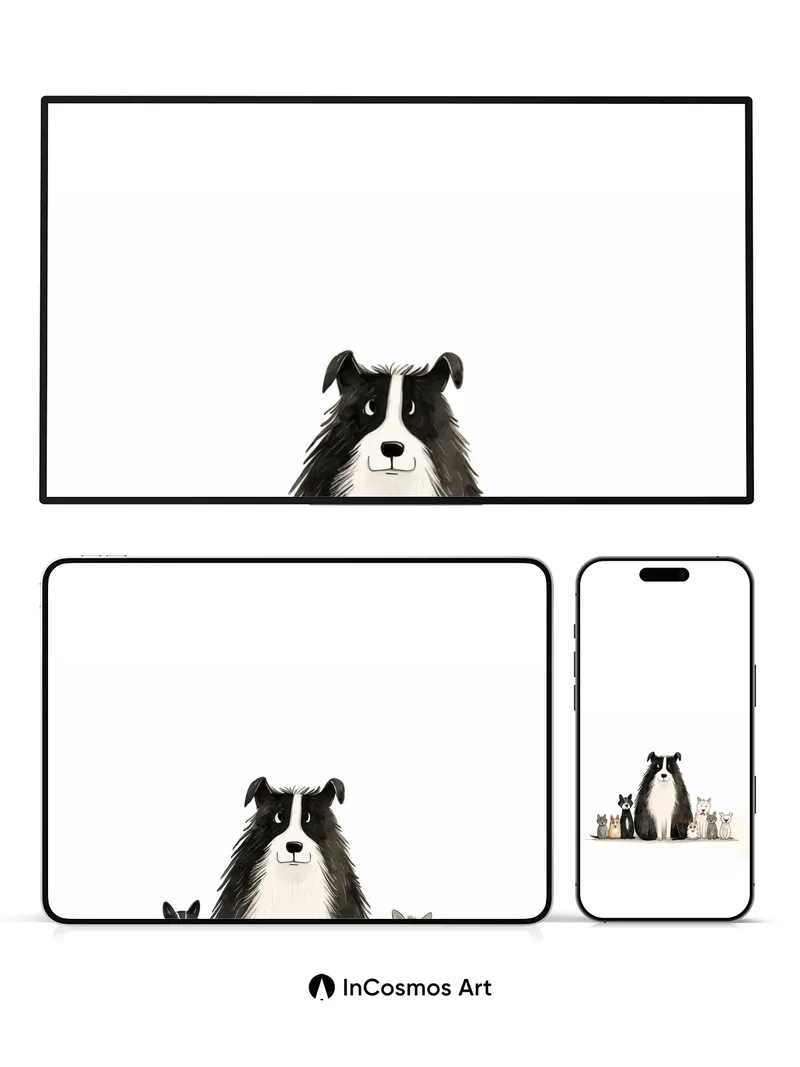 Whispering Paws Wallpaper with Furry Constellations