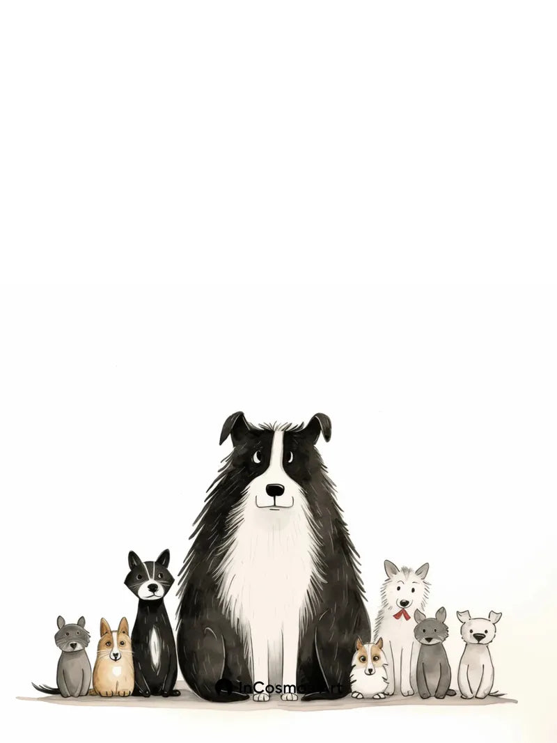 Whispering Paws Wallpaper with Furry Constellations