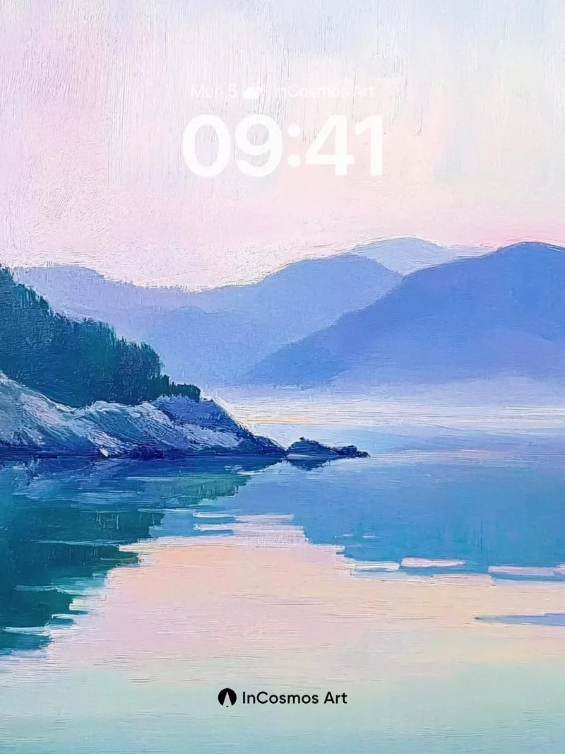 Serenity Mirage Wallpaper with Soft Horizon Hues