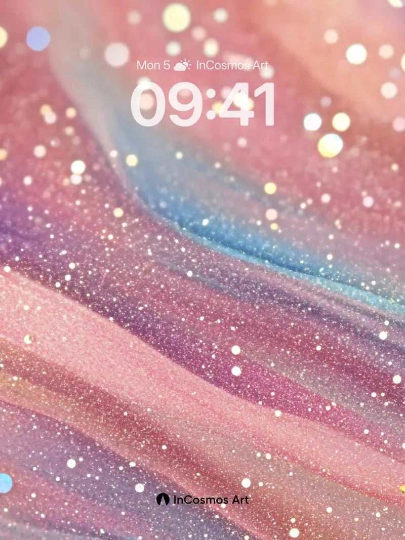 Luminous Veil Wallpaper with Starlight Drift