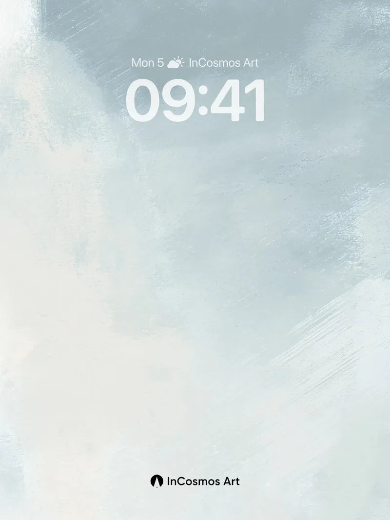 Serene Misty Sky Background with Soft Clouds wallpaper for iPhone, iPad & Mac