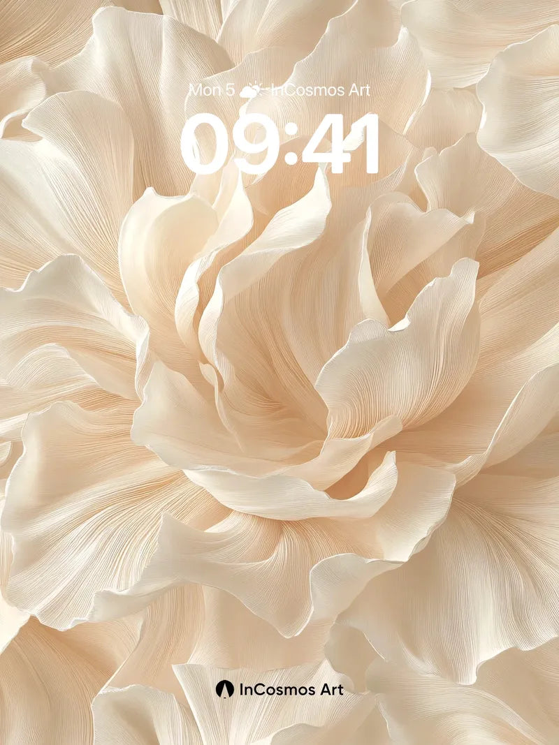 Serene Petal Wallpaper with Soft Light Drift