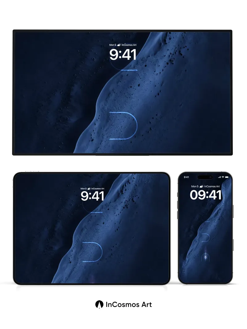 Luminous Dune Wallpaper with Celestial Traces