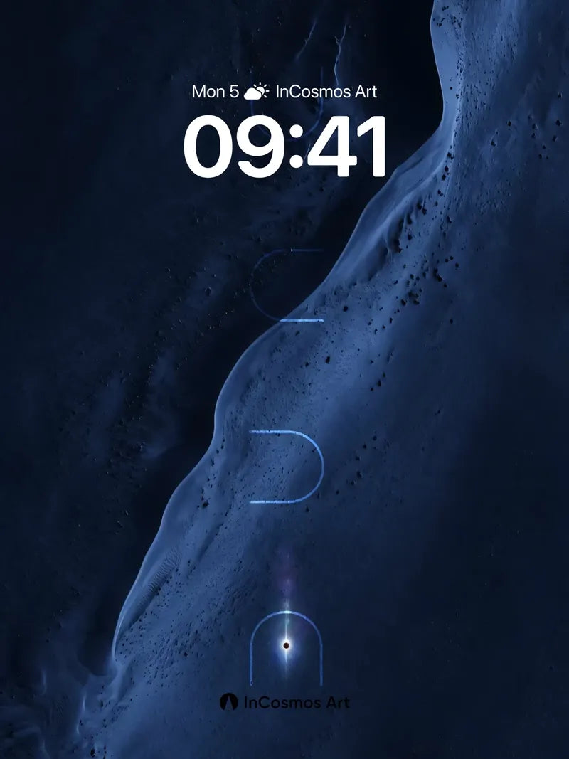 Luminous Dune Wallpaper with Celestial Traces