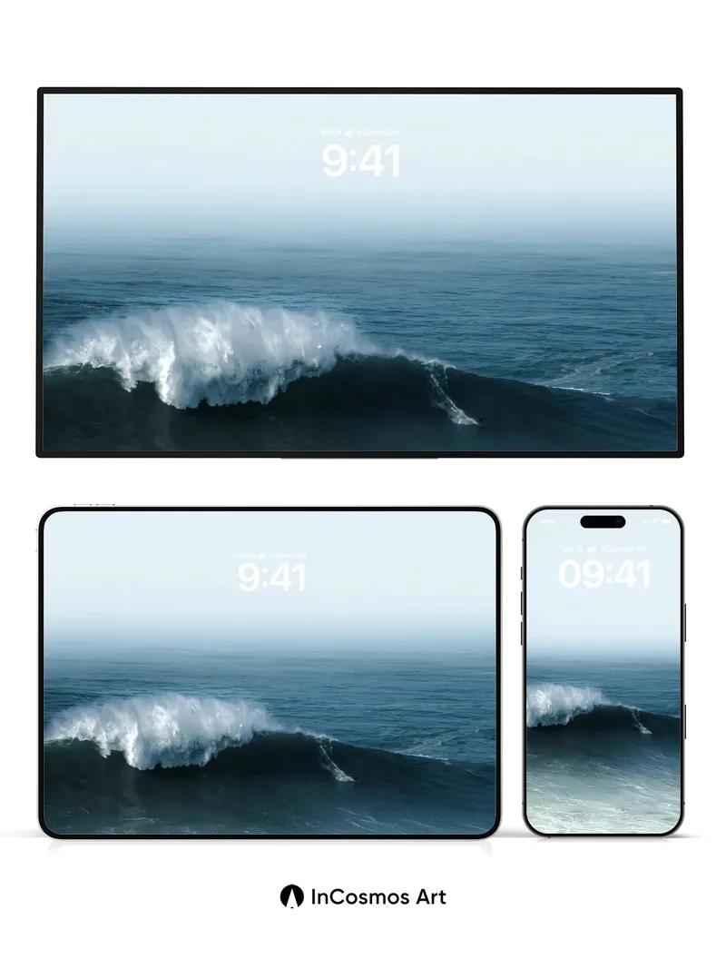 Cresting Surge Wallpaper with Ocean Breath