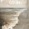 Serenity Shoreline Wallpaper with Weathered Texture wallpaper for iPhone, iPad & Mac