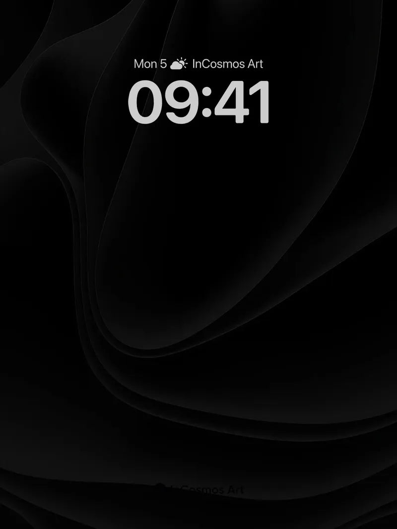 Velvet Void Wallpaper with Silent Curves