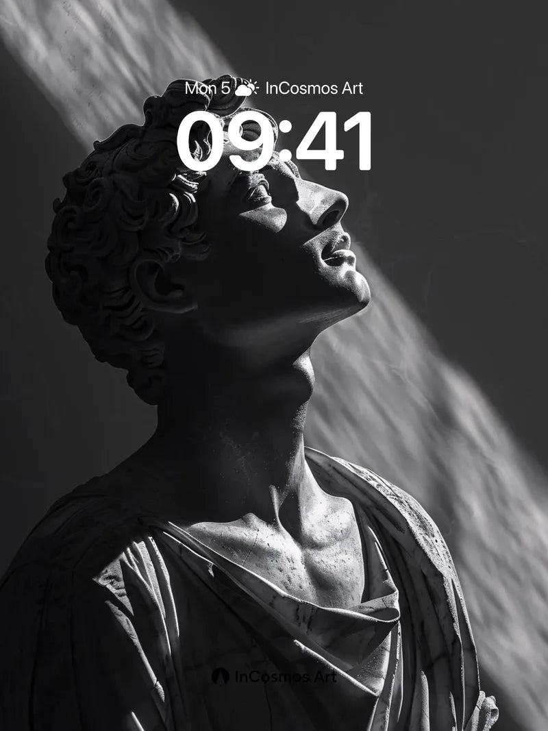 Sculpted Silence Wallpaper with Light's Whisper