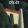 Silent Voyage Wallpaper with Floating Rails wallpaper for iPhone, iPad & Mac