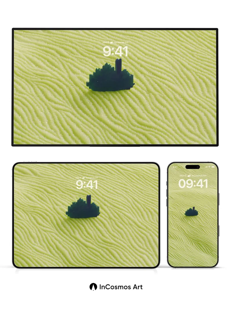 Serenity Ridge Wallpaper with Miniature Forest