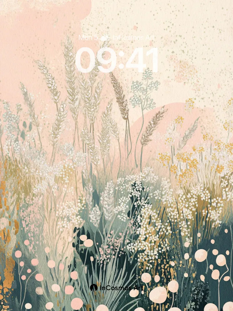 Whispering Meadow Wallpaper with Dappled Light