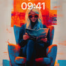 Cubist Mirage Wallpaper with Neon Hues wallpaper for iPhone, iPad & Mac