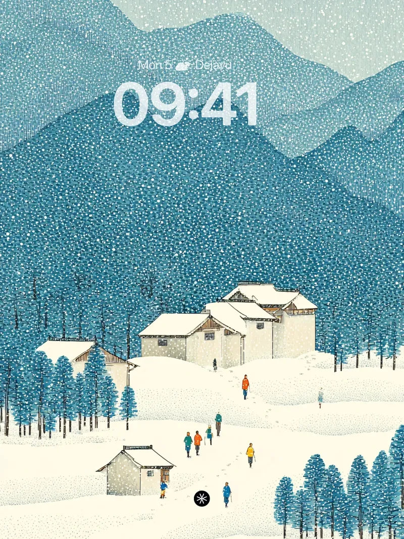 Serene Winter Landscape Wallpaper