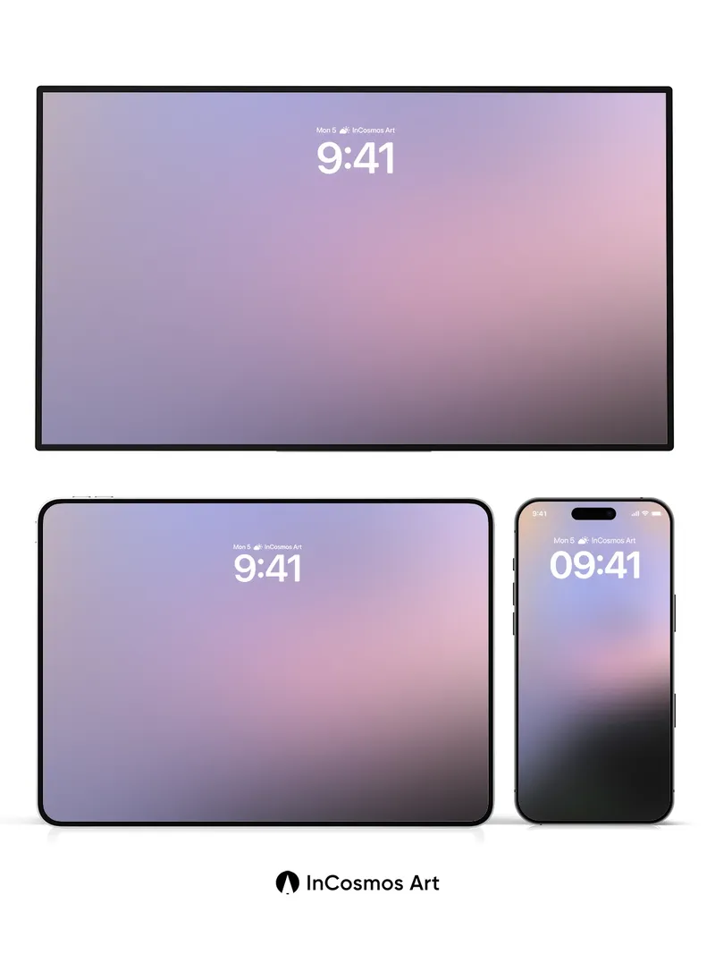 Hazy Horizon Wallpaper with Soft Gradient Flow