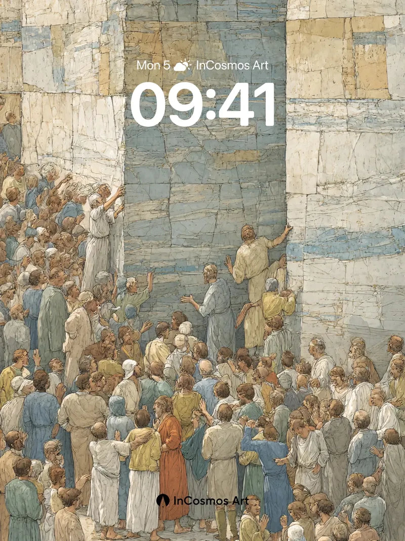 Stone Whisper Wallpaper with Crowd of Faith