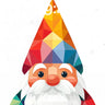 Geometric Gnome Wallpaper with Prism Colors wallpaper for iPhone, iPad & Mac