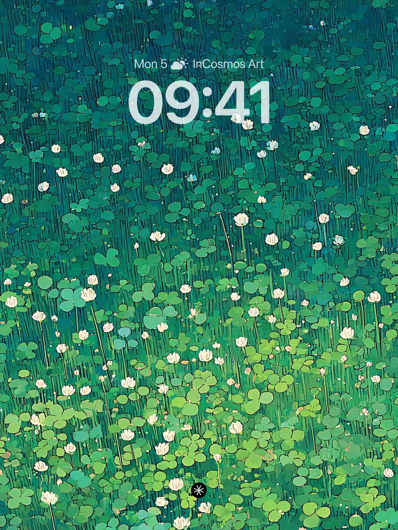 Clover Field Wallpaper 4K for iPhone Lock Screen wallpaper for iPhone, iPad & Mac