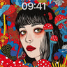 Whimsical Forest Wallpaper with Polka-Dot Fungi wallpaper for iPhone, iPad & Mac