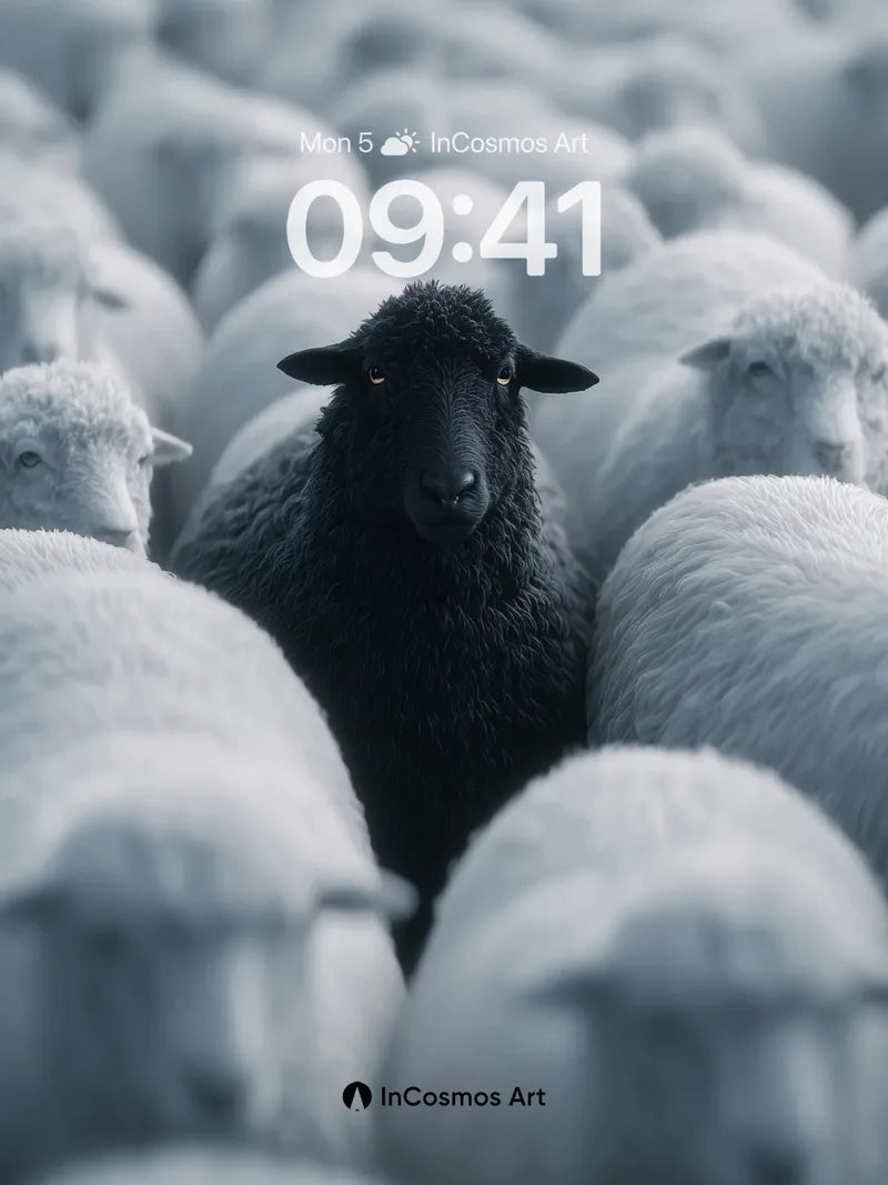 Solitary Shadow Wallpaper with Woolen Sea wallpaper for iPhone, iPad & Mac