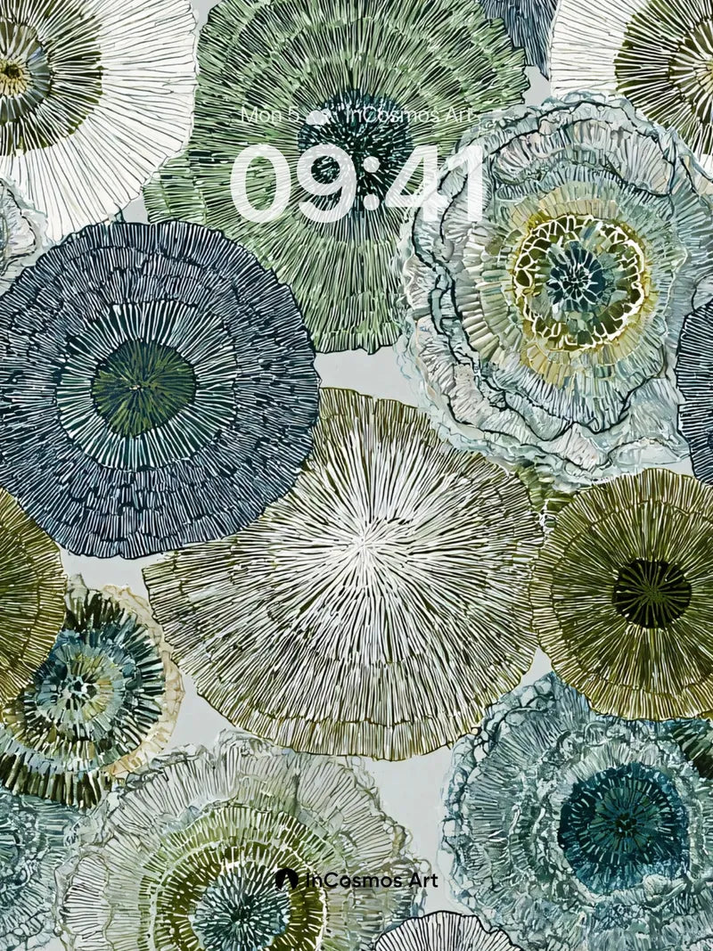 Whispering Bloom Wallpaper with Textured Petals wallpaper for iPhone, iPad & Mac