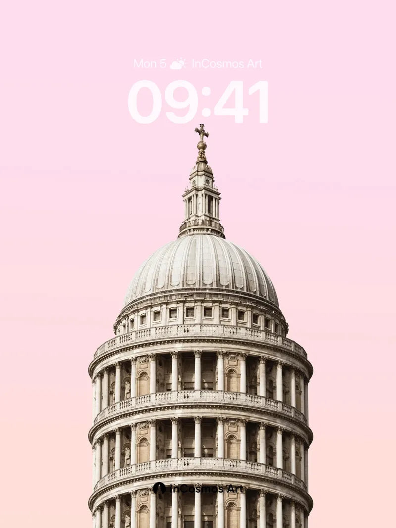 Serene Dome Wallpaper with Pastel Sky