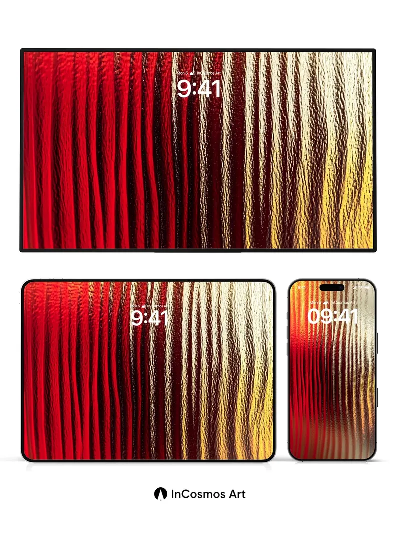 Incandescent Veil Wallpaper with Liquid Light