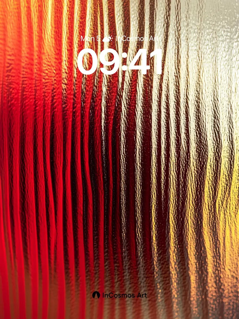 Incandescent Veil Wallpaper with Liquid Light