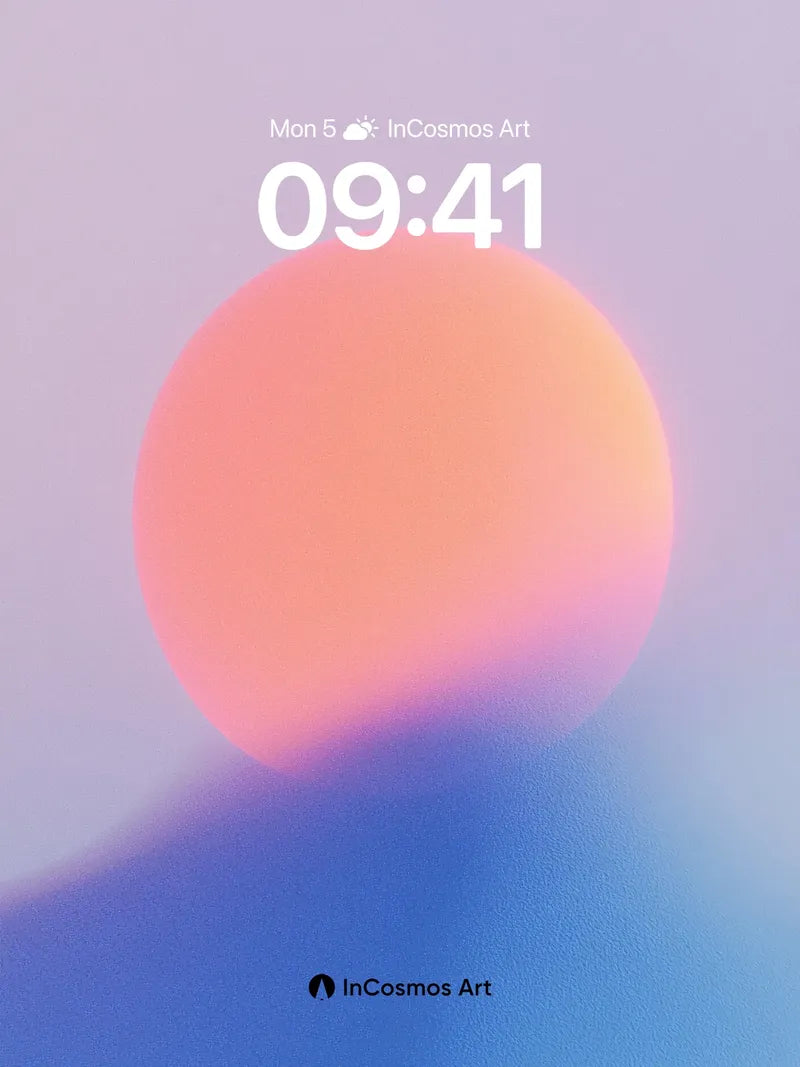 Serene Horizon Wallpaper with Soft Gradient Bloom