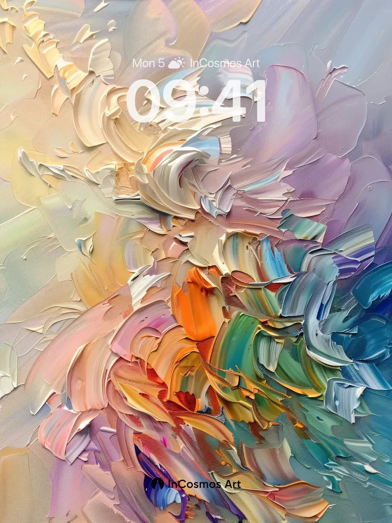 Whirlwind Palette Wallpaper with Living Brushstrokes