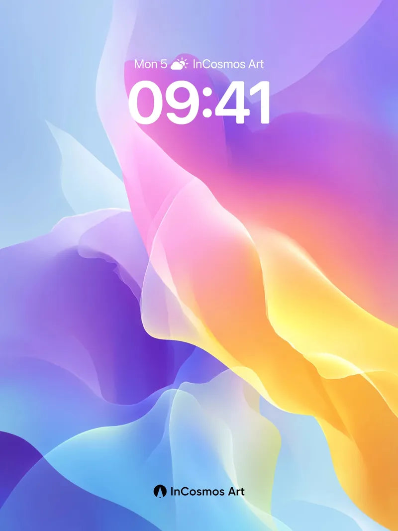 Luminous Flow Wallpaper with Ethereal Hues