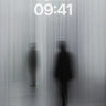 Ghostly Silhouette Wallpaper with Vertical Veil wallpaper for iPhone, iPad & Mac