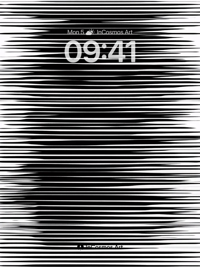 Echoing Void Wallpaper with Shifting Lines