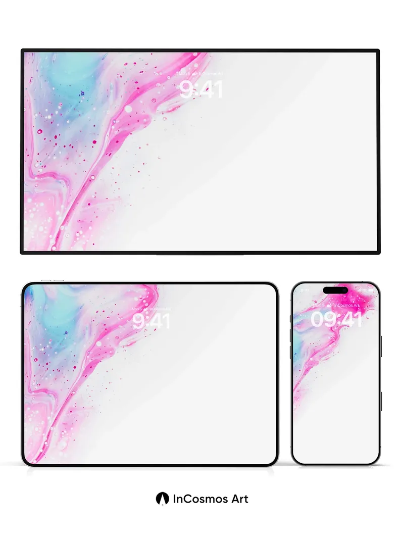 Luminous Veil Wallpaper with Cosmic Drift